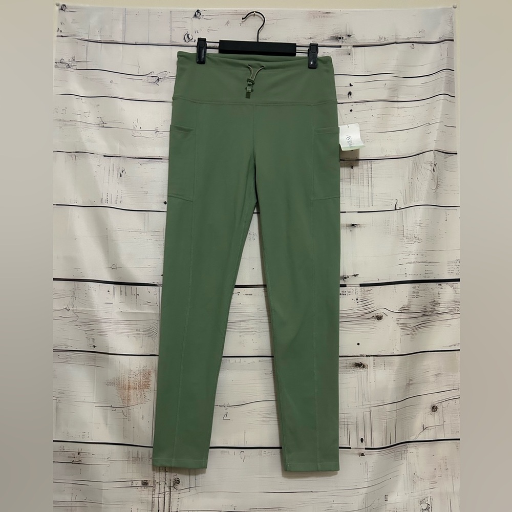 AS Revival | Women's Green Drawstring Leggings Size Large L